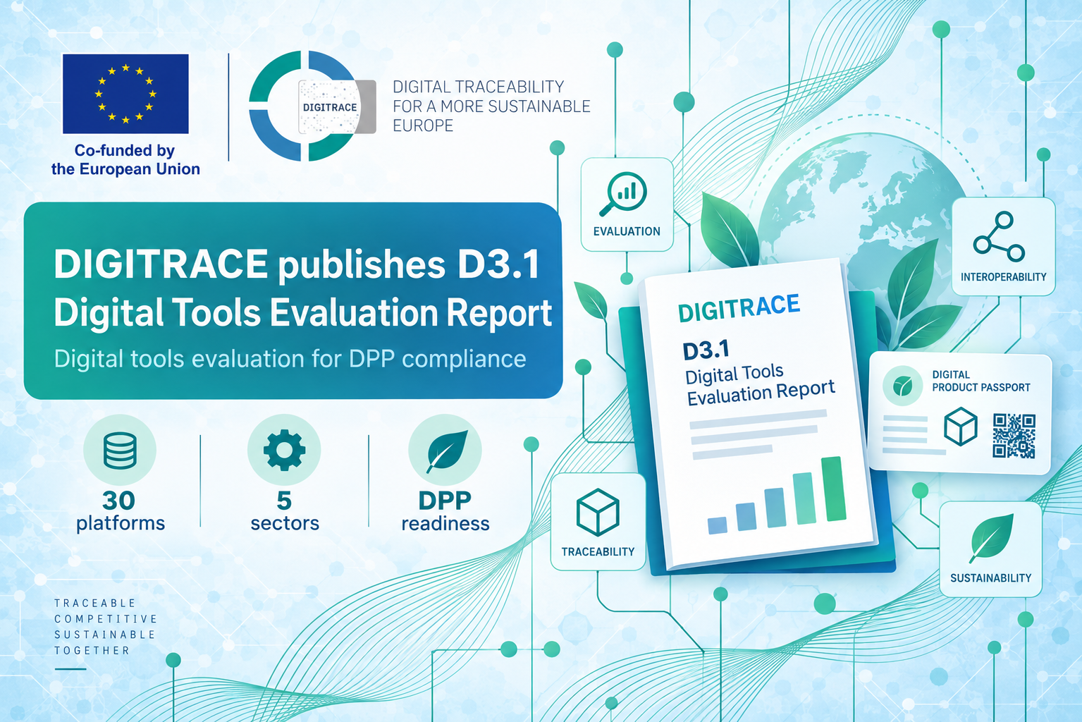 DIGITRACE Publishes Digital Tools Evaluation Report for DPP Compliance